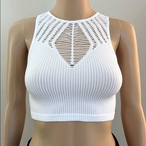 White Cutout Bralette